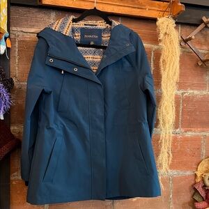 Pendleton Multicolor Geometric Trench Coat